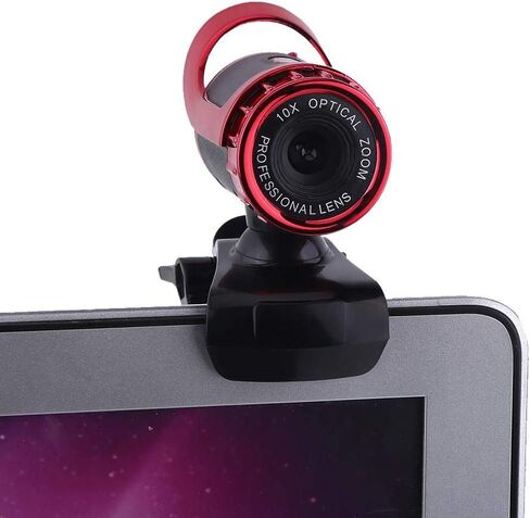 ZJchao Pro Webcam - USB 2.0 Clip-On Web Camera with 360° Rotation & Built-in Microphone for HD Video Calls on Desktop/Laptop in Saudi Arabia