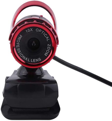 ZJchao Pro Webcam - USB 2.0 Clip-On Web Camera with 360° Rotation & Built-in Microphone for HD Video Calls on Desktop/Laptop in Saudi Arabia