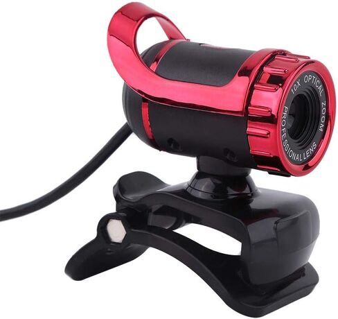 ZJchao Pro Webcam - USB 2.0 Clip-On Web Camera with 360° Rotation & Built-in Microphone for HD Video Calls on Desktop/Laptop in Saudi Arabia