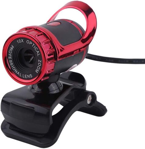 ZJchao Pro Webcam - USB 2.0 Clip-On Web Camera with 360° Rotation & Built-in Microphone for HD Video Calls on Desktop/Laptop in Saudi Arabia