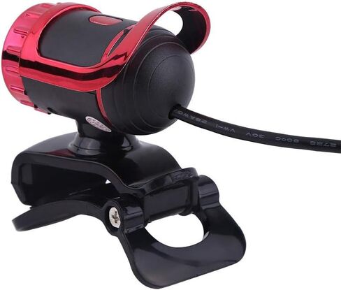 ZJchao Pro Webcam - USB 2.0 Clip-On Web Camera with 360° Rotation & Built-in Microphone for HD Video Calls on Desktop/Laptop in Saudi Arabia