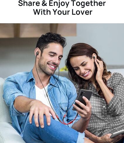 محول ميكروفون JSAUX USB C، USB C إلى ثنائي 3.5 ملم أنثى Aux محول صوت جاك Y Splitter Mic Audio، متوافق مع Samsung Galaxy S21/S20، Pixel 4/3/2 XL، Huawei P40/P30 Pro/P20-Red in Kuwait