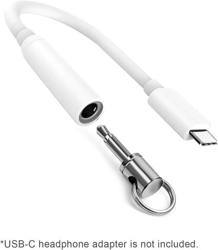 حامل دونجل لسماعات الرأس من PeekaBear، متوافق مع محول Lightning/USB من النوع C إلى 3.5 مم متوافق مع iPhone 14 13 12 11 XS XR X 8 7، يدعم جميع أجهزة iOS [3 عبوات] in Kuwait