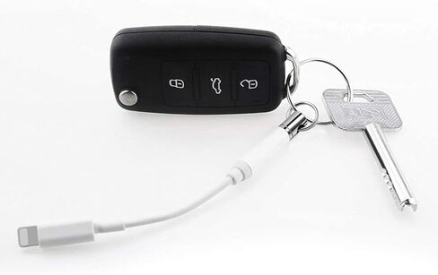 حامل دونجل لسماعات الرأس من PeekaBear، متوافق مع محول Lightning/USB من النوع C إلى 3.5 مم متوافق مع iPhone 14 13 12 11 XS XR X 8 7، يدعم جميع أجهزة iOS [3 عبوات] in Kuwait