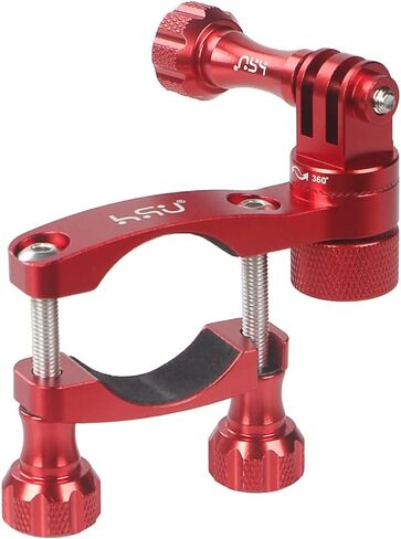 HSU Bike Handlebar Mount for GoPro, 360° Rotation Seat Post, 0.6"-1.3" | Go Pro Motorcycle Mount Compatible with Hero 13/12/11/10/9, DJI Osmo Action AKASO and Other Action Cameras (Black) in Saudi Arabia