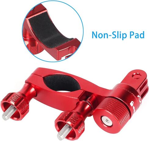 HSU Bike Handlebar Mount for GoPro, 360° Rotation Seat Post, 0.6"-1.3" | Go Pro Motorcycle Mount Compatible with Hero 13/12/11/10/9, DJI Osmo Action AKASO and Other Action Cameras (Black) in Saudi Arabia