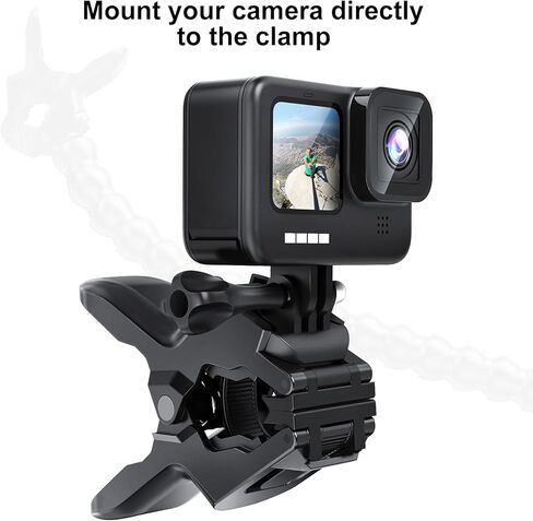 كوبتون حامل بمشبك مرن 19 قسم 17.8 انش قابل للتعديل لكاميرا جو برو 11،10، 9، 8، 7، 6، 5، 4، 3+، 3 سيشن، ماكس، فيوجن، اكاسو، دي جيه اي اوسمو in Kuwait