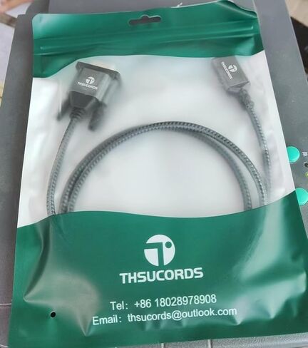Thsucords HDMI to VGA Adapter Cable 1FT, Nylon Braided HDMI Female to VGA Male Extension Extender Support 720P/1080P PC Computer Desktop Laptop Monitor HDTV Projector in Kuwait