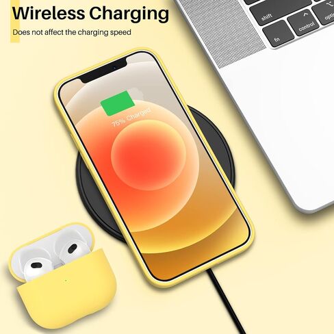ORNARTO متوافق مع حافظة iPhone 12 Mini، سيليكون سائل نحيف 3 طبقات مغطاة بالكامل بمطاط جل ناعم مع غطاء حافظة من الألياف الدقيقة مقاس 5.4 بوصة - أزرق داكن in Kuwait