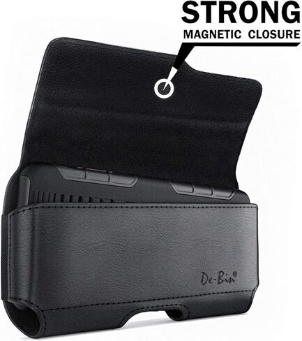De-Bin Belt Holster Case Designed for Samsung Galaxy S10e/ S7/ S6/ S6 Edge Belt Case with Belt Clip and Belt Loop Carrying Pouch Phone Holder Fits Galaxy Phone Compatible with Otterbox Battery Case on in Kuwait
