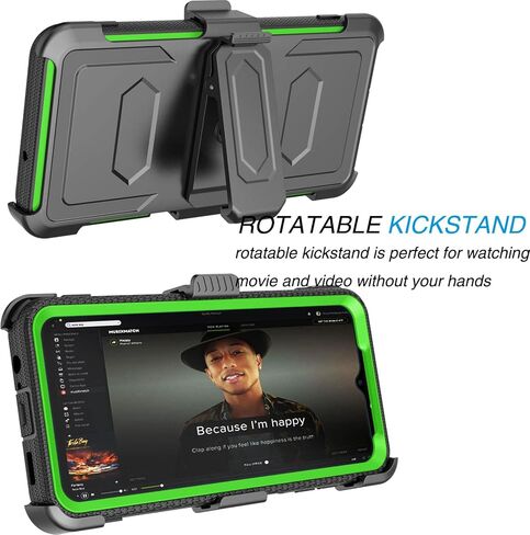 حافظة Galaxy A13 5G، مشبك حافظة لهاتف Galaxy A13 5G، Tekcoo [Tshell] ممتص للصدمات [شاشة مدمجة] [حزام قفل بمسند] غطاء حماية كامل للجسم لهاتف Samsung A13 5G أسود in Kuwait