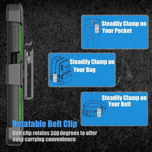 حافظة Galaxy A13 5G، مشبك حافظة لهاتف Galaxy A13 5G، Tekcoo [Tshell] ممتص للصدمات [شاشة مدمجة] [حزام قفل بمسند] غطاء حماية كامل للجسم لهاتف Samsung A13 5G أسود in Kuwait