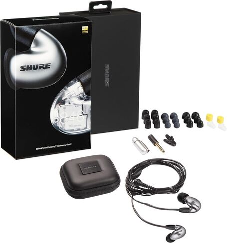 Shure SE846 PRO Gen 2 Wired Sound Isolating Earphones, Secure in-Ear Earbuds, High-End Professional Sound, Hi-Def Four Drivers, Upgraded Sound Filters, Durable Quality, Customizable Frequency - Jade in Kuwait