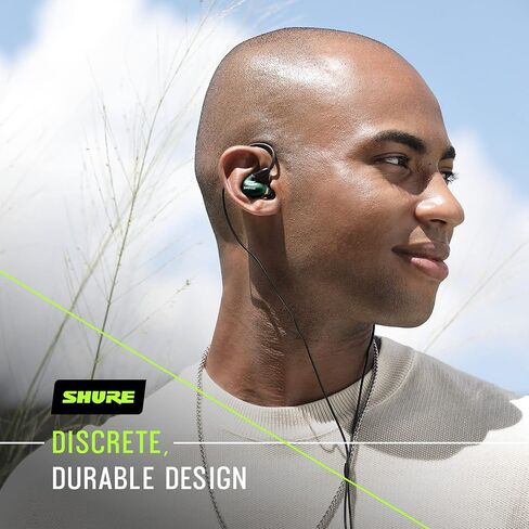 Shure SE846 PRO Gen 2 Wired Sound Isolating Earphones, Secure in-Ear Earbuds, High-End Professional Sound, Hi-Def Four Drivers, Upgraded Sound Filters, Durable Quality, Customizable Frequency - Jade in Kuwait