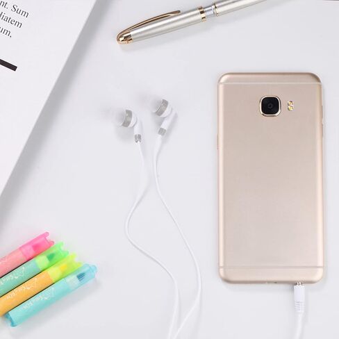 CN-Outlet بالجملة سماعات أذن كبيرة الحجم معبأة بشكل فردي 100 حزمة لهواتف iPhone وAndroid ومشغل MP3 باللون الأبيض in Kuwait