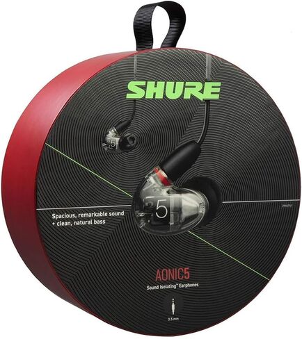 Shure SE535-CL Professional Sound Isolating Earphones, High Definition Sound + Natural Bass, Three Drivers, In-Ear Fit, Detachable Cable, Durable Quality - Clear in Kuwait