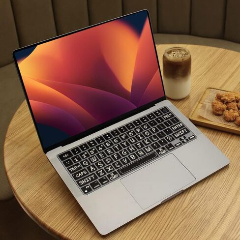 غطاء لوحة مفاتيح سيليكون رفيع للغاية لجهاز MacBook Pro 14 & 16 بوصة طراز A2442 و A2485 M1 Max/Pro Chip مع Touch ID 2021 إصدار الولايات المتحدة ملحقات حامي لوحة المفاتيح (أسود) in Kuwait