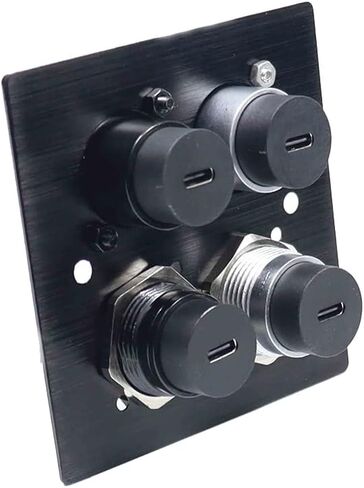 PENGLIN 2PCS USB 3.1 Type C Panel Mount Coupler, D-Type USB C Connector | Support Charging & Data Sync,Universal D-Type Panel Mount,Plug And Play Operation,For Industrial & AV Projects in Kuwait