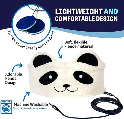 CozyPhones Over The Ear Headband Headphones - Kids Headphones Volume Limited with Thin Speakers & Super Soft Stretchy Headband - Pink Kitty in Kuwait