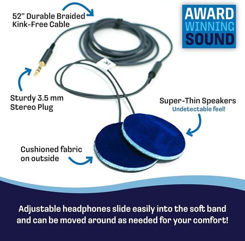 CozyPhones Over The Ear Headband Headphones - Kids Headphones Volume Limited with Thin Speakers & Super Soft Stretchy Headband - Pink Kitty in Kuwait