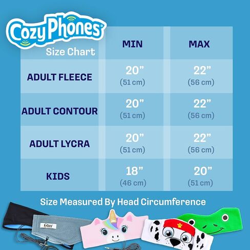 CozyPhones Over The Ear Headband Headphones - Kids Headphones Volume Limited with Thin Speakers & Super Soft Stretchy Headband - Pink Kitty in Kuwait