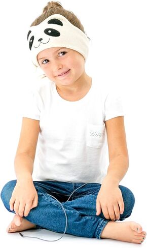 CozyPhones Over The Ear Headband Headphones - Kids Headphones Volume Limited with Thin Speakers & Super Soft Stretchy Headband - Pink Kitty in Kuwait