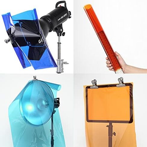 AMBITFUL 40cmx50cm Photography Video Soft Light Paper Color Temperature Film Stage Lighting Color Paper Filter Film Shooting Props (Cool Colour Temperature) in Saudi Arabia