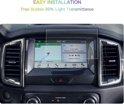 Screen Protector Compatible With 2020-2023 Ranger,Anti-Explosion & Scratch,HD Clear,SSSKY Premium Navigation Accessories Comaptible With Ford Ranger（8inch） in Kuwait