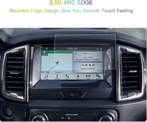 Screen Protector Compatible With 2020-2023 Ranger,Anti-Explosion & Scratch,HD Clear,SSSKY Premium Navigation Accessories Comaptible With Ford Ranger（8inch） in Kuwait