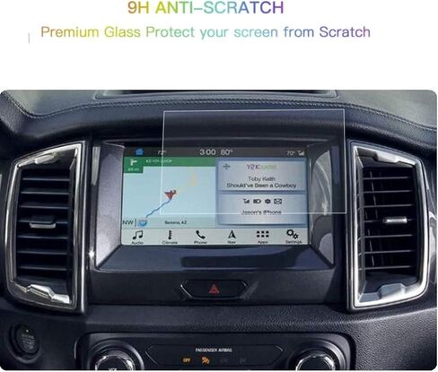 Screen Protector Compatible With 2020-2023 Ranger,Anti-Explosion & Scratch,HD Clear,SSSKY Premium Navigation Accessories Comaptible With Ford Ranger（8inch） in Kuwait
