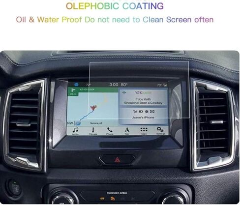 Screen Protector Compatible With 2020-2023 Ranger,Anti-Explosion & Scratch,HD Clear,SSSKY Premium Navigation Accessories Comaptible With Ford Ranger（8inch） in Kuwait