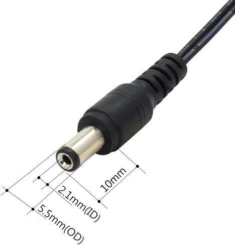 2-Pack AC to DC 18V 1A Power Supply Adapter, Plug 5.5mm x 2.1mm, Center Positive, UL Listed FCC (XH1800-1000w) in Saudi Arabia