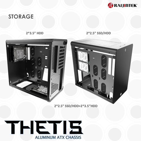 RAIJINTEK 0R200054 THETIS حقيبة كمبيوتر متوسطة الحجم - فضي in Kuwait