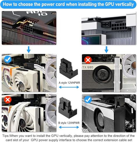 SYBECHATF RTX 4090 4080 4070TI 3090TI 16Pin(12+4) to 4x8Pin Cable with 90 Degree 12VHPWR Connector, PCI-E 5.0 Sleeved Extension Cable,14inch with Cable Combs (16AWG/Black)… in Kuwait