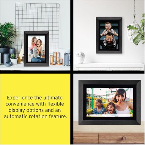 إطار صور رقمي Koah Smart WiFi مقاس 10.1 بوصة مع مساحة تخزين FRAMEO سعة 8 جيجابايت (خشب أسود) مع بطاقة ذاكرة UHS-I microSDHC بسعة 32 جيجابايت مع محول SD (عنصران) in Kuwait