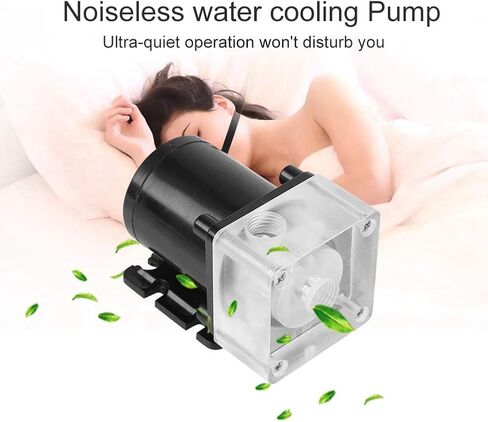 G1/4 Inner Thread, 12V DC Ultraquiet CPU Water Pump, G1/4 Thread for PC 500L/H G1/4 Thread Water Pump Noiseless Water Cooling Pump in Saudi Arabia