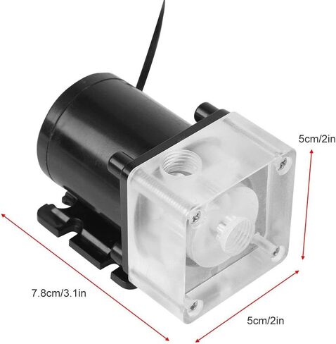 G1/4 Inner Thread, 12V DC Ultraquiet CPU Water Pump, G1/4 Thread for PC 500L/H G1/4 Thread Water Pump Noiseless Water Cooling Pump in Saudi Arabia