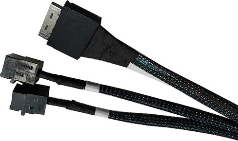 كابل DiLiVing oCulink 8X (SFF-8611 80pin) إلى 2Port HD Mini SAS(SFF-8643 36pin) (80 سم) in Kuwait