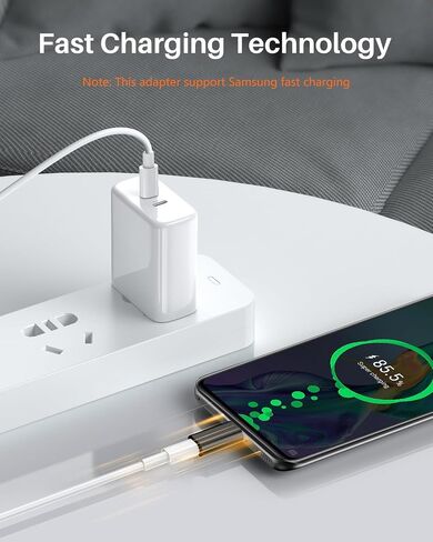 NZGEY for Lightning Female to USB C Male Adapter 2 Pack,Support 27W PD Fast Charging & Transfer Data, USB C to Lightning Adapter for iPhone 15 Pro Max Plus,Samsung (Not for Audio/OTG),Black+Blue in Saudi Arabia