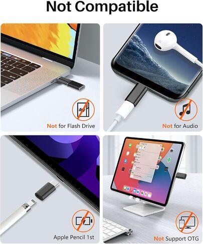 NZGEY for Lightning Female to USB C Male Adapter 2 Pack,Support 27W PD Fast Charging & Transfer Data, USB C to Lightning Adapter for iPhone 15 Pro Max Plus,Samsung (Not for Audio/OTG),Black+Blue in Saudi Arabia