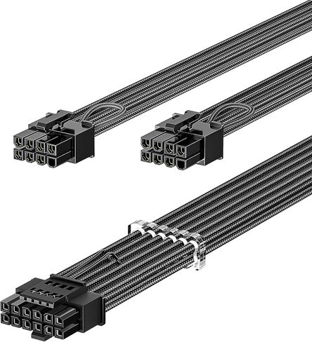 Fasgear 600W PCIe 5.1 12VHPWR GPU Power Cable 70cm in Kuwait