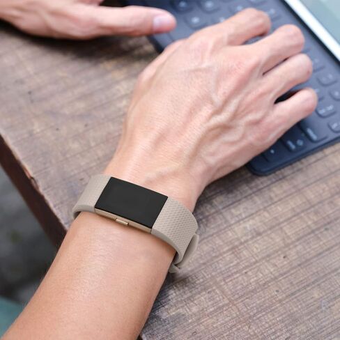 3 عبوات من الأربطة الرياضية المتوافقة مع Fitbit Charge 2 Bands للنساء والرجال، أشرطة معصم بديلة قابلة للتعديل لـ Fitbit Charge 2 HR صغيرة وكبيرة in Kuwait