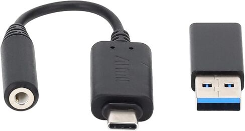 اسس محول ميكروفون بخاصية الغاء الضوضاء بتقنية الذكاء الاصطناعي، اسود، 1، 90YH02L1-B2UA00، محول ميكروفون اسس AI NC / USB-A، سلكي in Kuwait