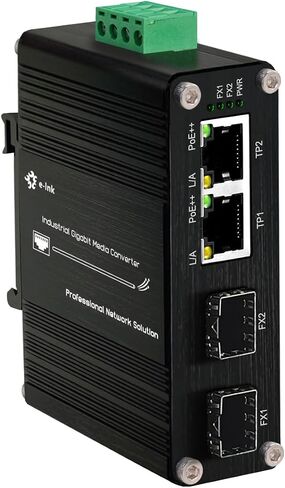 Elenzk 2 منافذ 1000 ميجا جيجابت RJ45 + 2 منافذ SFP محول شبكة إيثرنت in Kuwait