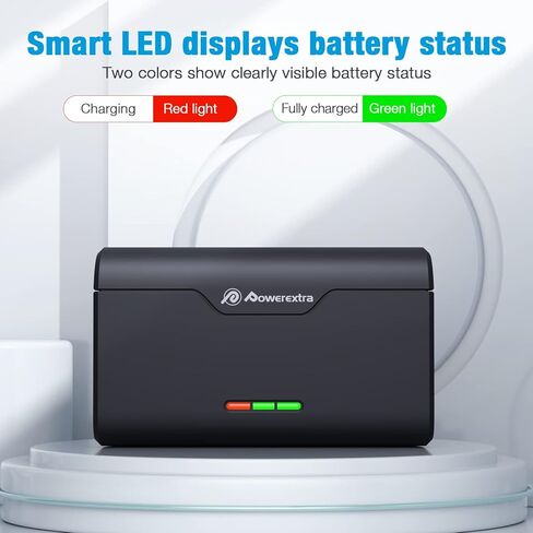 شاحن بطارية Powerextra Hero 11 لجهاز GoPro 11/10/9/8/7/6/5 يدعم تخزين بطاقة TF مع منفذ من النوع C متوافق تمامًا مع بطارية GoPro الأصلية (البطارية غير متضمنة) in Kuwait