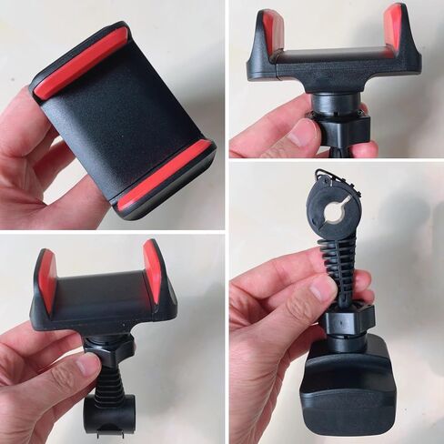 حامل هاتف LUOLED للضوء الحلقي، حامل هاتف قابل للدوران 360 درجة، مرفق ضوء حلقي، مرفق هاتف للحامل ثلاثي القوائم، متوافق مع الهواتف الذكية، للحوامل الثلاثية، والمكياج، ومؤتمرات الفيديو، عبوة واحدة in Kuwait