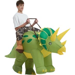 tasanor Dinosaur Costumes for Adults,Inflatable Costume Adult,Blow Up Triceratops Costume,Halloween Costumes for Men Women in Kuwait