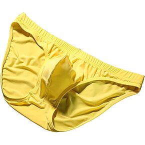 Faringoto Ultra light and breathable Ice Silk Men's Breathable Micro Mesh Briefs Relax at night Underpants