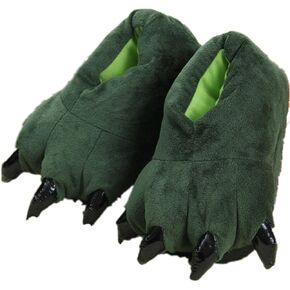 Adult Cute Plush Animal Paw Slippers Fuzzy Warm House Shoes in Saudi Arabia