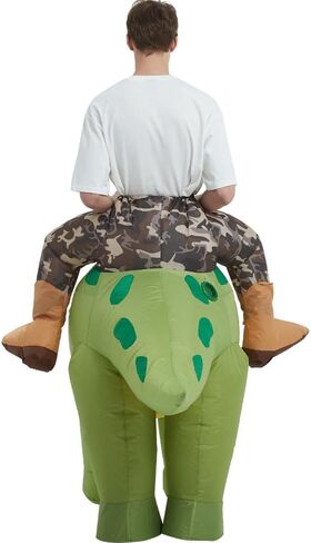 tasanor Dinosaur Costumes for Adults,Inflatable Costume Adult,Blow Up Triceratops Costume,Halloween Costumes for Men Women in Kuwait